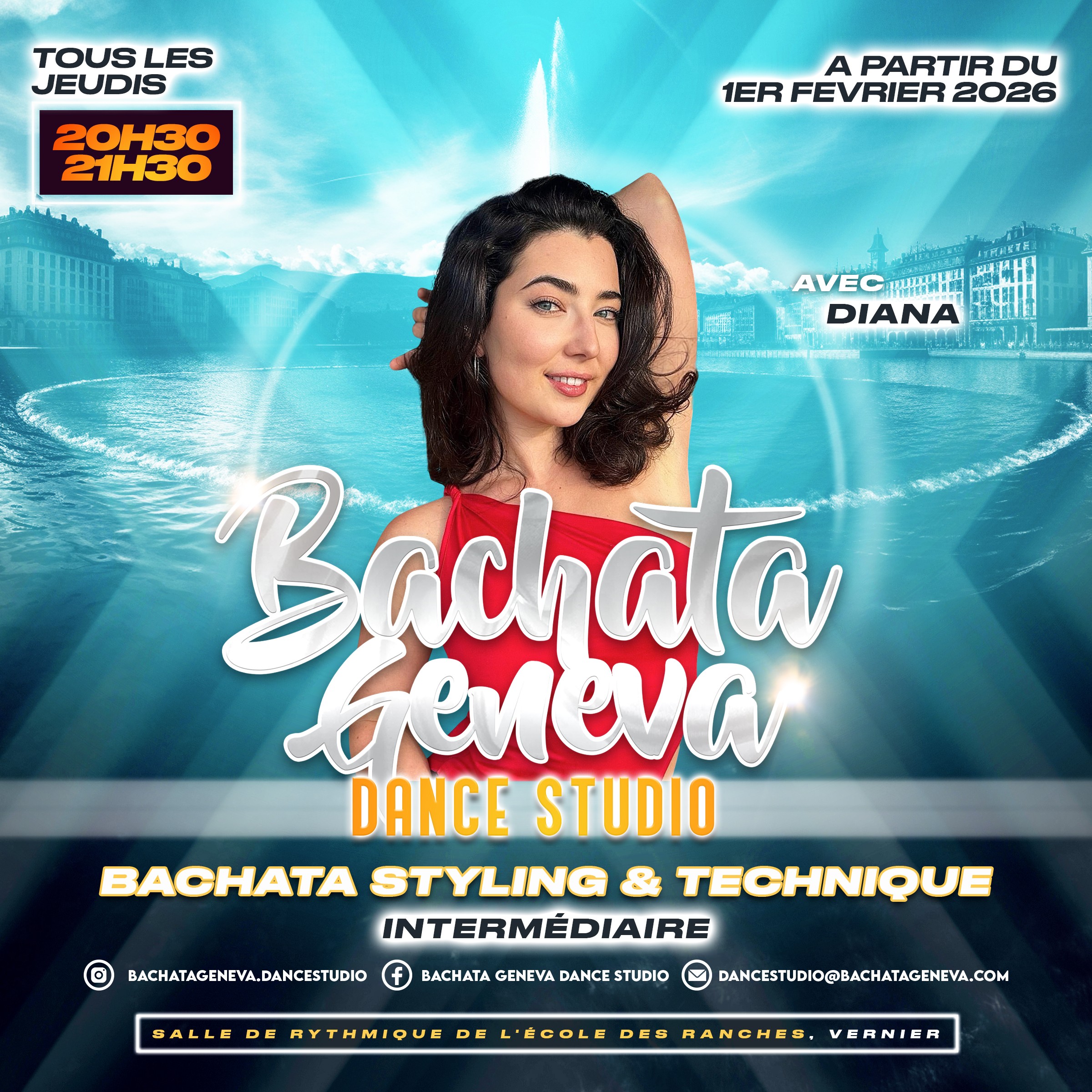 Bachata Follower Styling - Intermediate Bachata class flyer